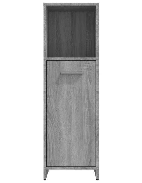 Încărcați imaginea în vizualizatorul Galerie, Dulap de baie, gri sonoma, 30x30x95 cm, lemn prelucrat - Lando
