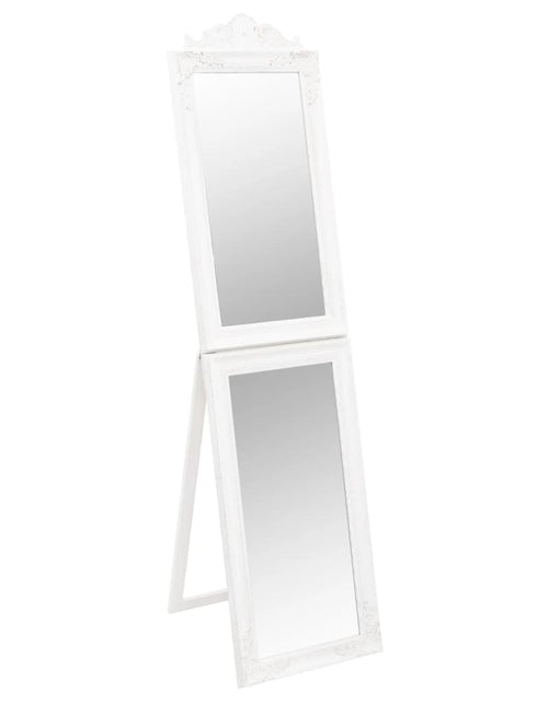 Încărcați imaginea în vizualizatorul Galerie, Oglindă de sine stătătoare, alb, 40x160 cm Lando - Lando
