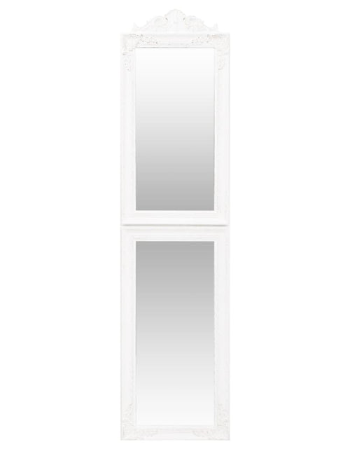 Încărcați imaginea în vizualizatorul Galerie, Oglindă de sine stătătoare, alb, 40x160 cm Lando - Lando
