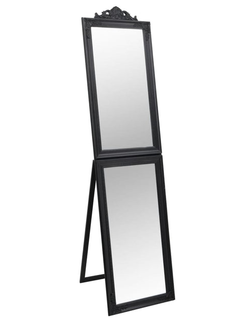 Încărcați imaginea în vizualizatorul Galerie, Oglindă de sine stătătoare, negru, 40x160 cm Lando - Lando
