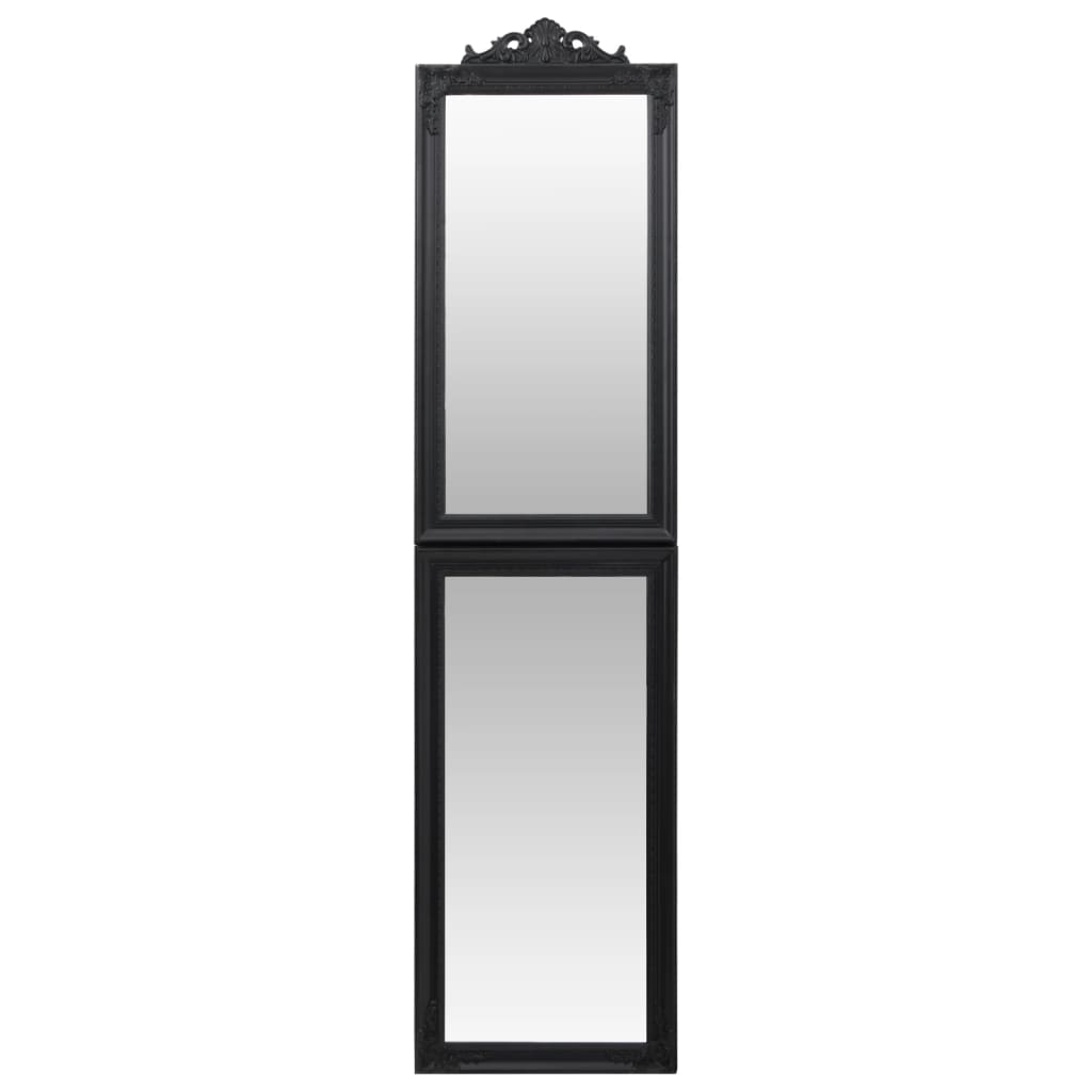 Oglindă de sine stătătoare, negru, 40x160 cm Lando - Lando