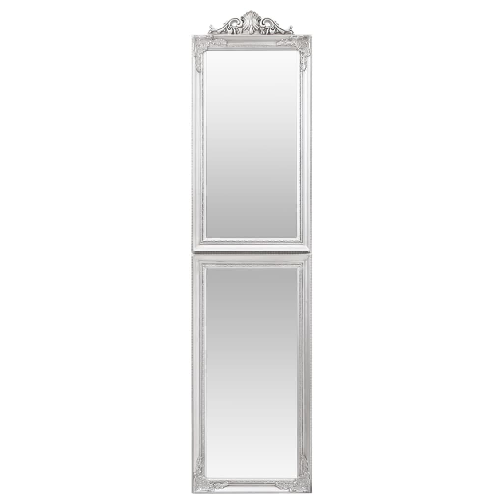 Oglindă de sine stătătoare, argintiu, 45x180 cm Lando - Lando