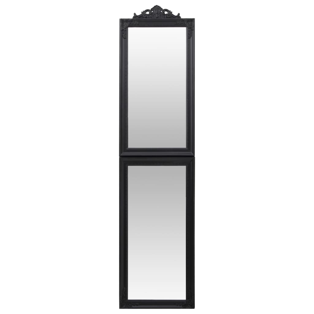 Oglindă de sine stătătoare, negru, 45x180 cm Lando - Lando
