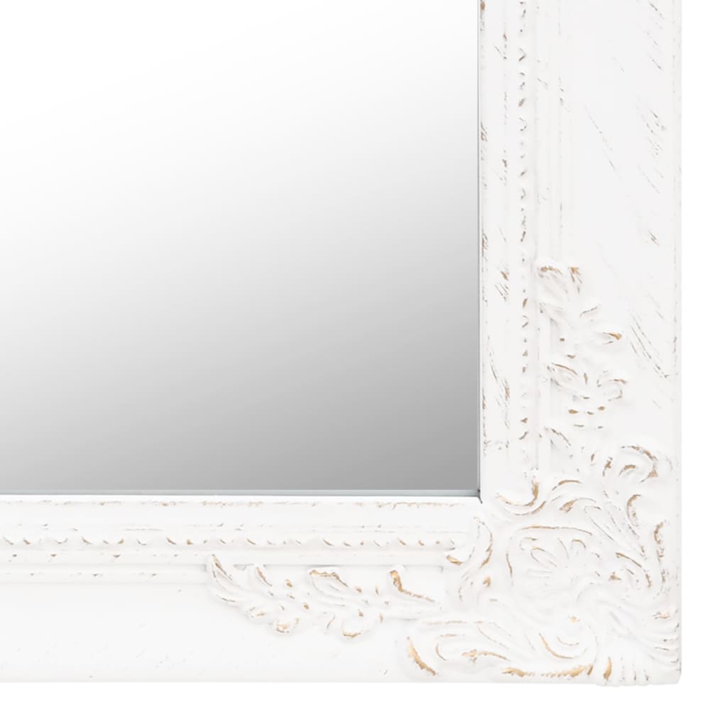 Oglindă de sine stătătoare, alb, 50x200 cm Lando - Lando
