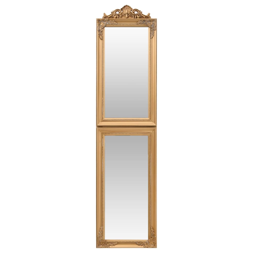 Oglindă de sine stătătoare, auriu, 50x200 cm Lando - Lando