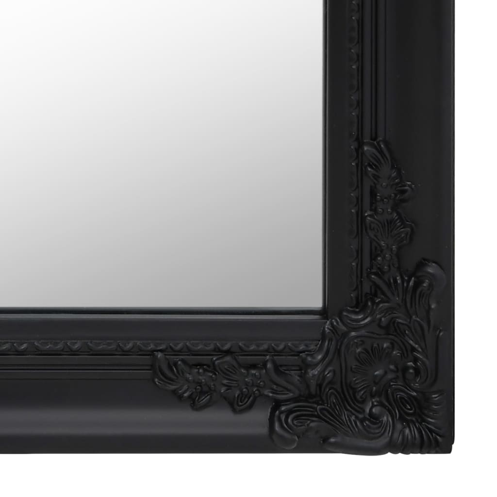 Oglindă de sine stătătoare, negru, 50x200 cm Lando - Lando