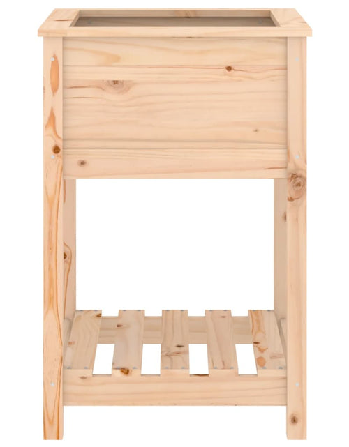 Загрузите изображение в средство просмотра галереи, Jardinieră cu raft, 54x54x81 cm, lemn masiv de pin - Lando
