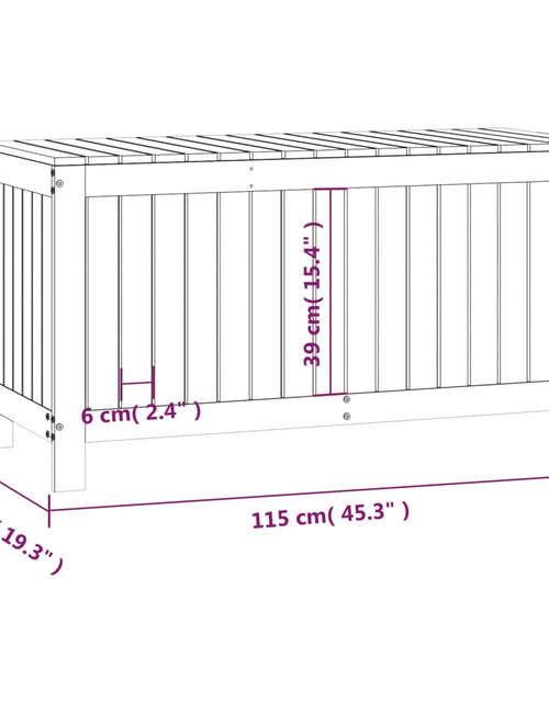 Загрузите изображение в средство просмотра галереи, Cutie depozitare grădină, maro miere, 115x49x60 cm, lemn pin - Lando
