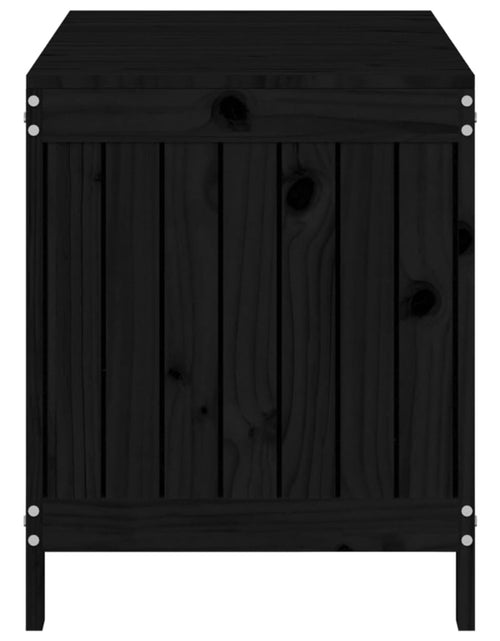 Загрузите изображение в средство просмотра галереи, Cutie de depozitare grădină, negru, 115x49x60 cm lemn masiv pin - Lando
