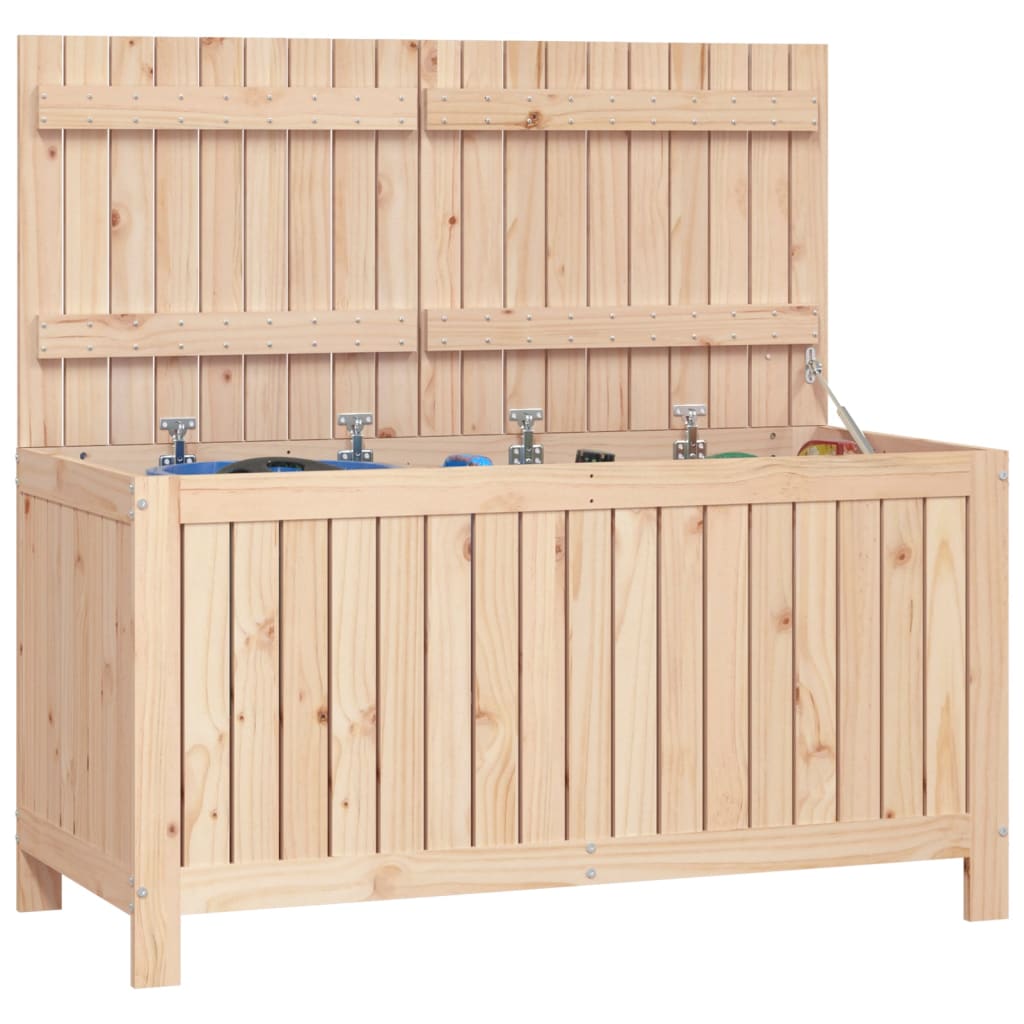 Cutie de depozitare grădină, 121x55x64 cm, lemn masiv de pin - Lando