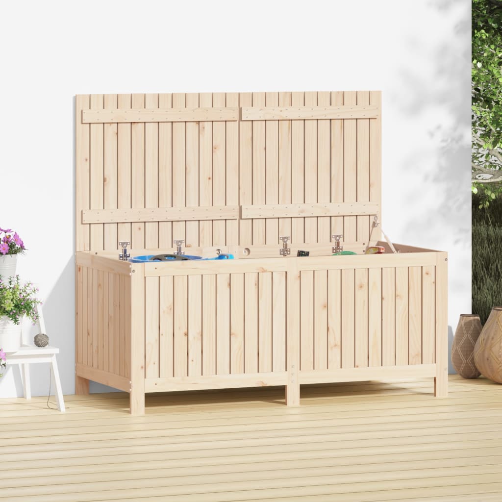 Cutie de depozitare grădină, 147x68x64 cm, lemn masiv de pin - Lando