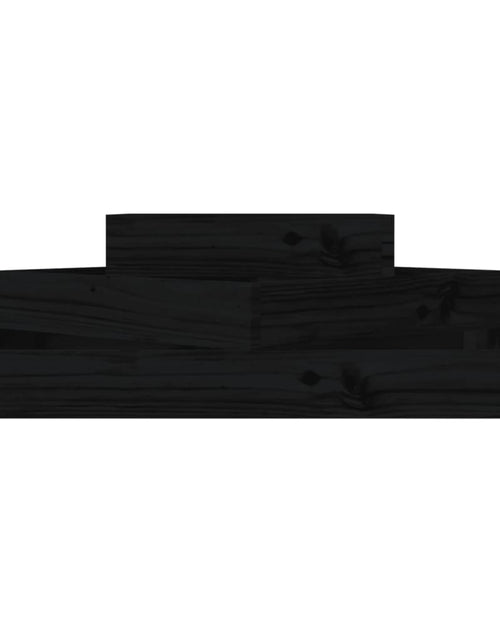 Загрузите изображение в средство просмотра галереи, Jardinieră, negru, 83x83x27 cm, lemn masiv de pin Lando - Lando
