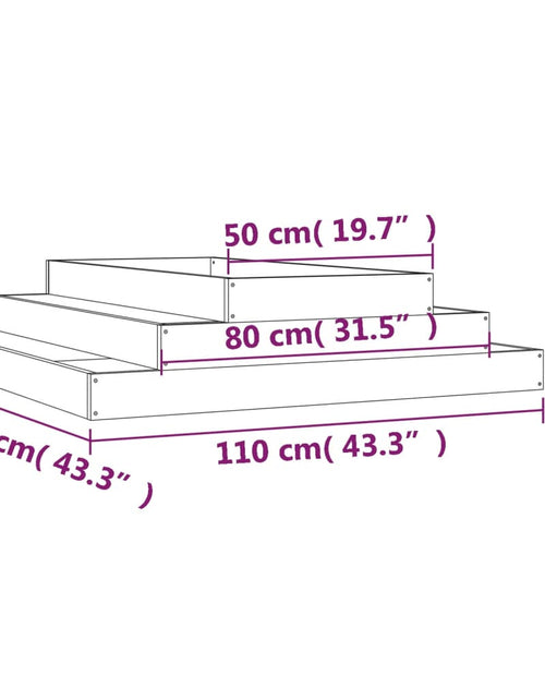 Загрузите изображение в средство просмотра галереи, Jardinieră, 110x110x27 cm, lemn masiv de pin Lando - Lando

