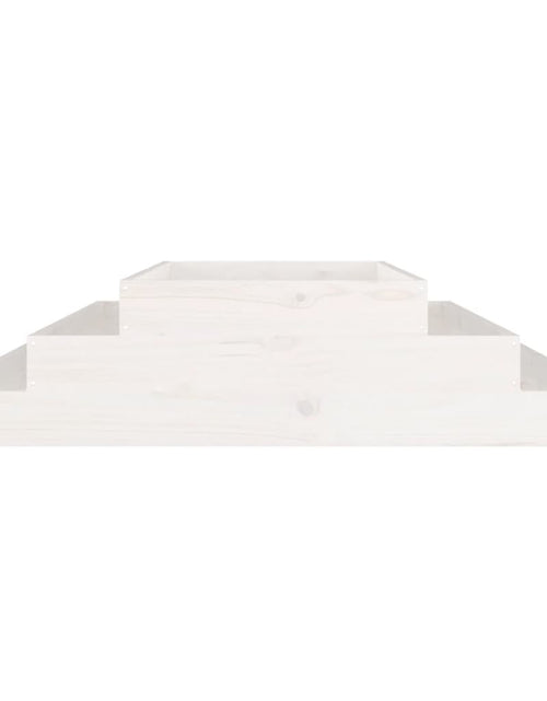 Загрузите изображение в средство просмотра галереи, Jardinieră, alb, 110x110x27 cm, lemn masiv de pin Lando - Lando

