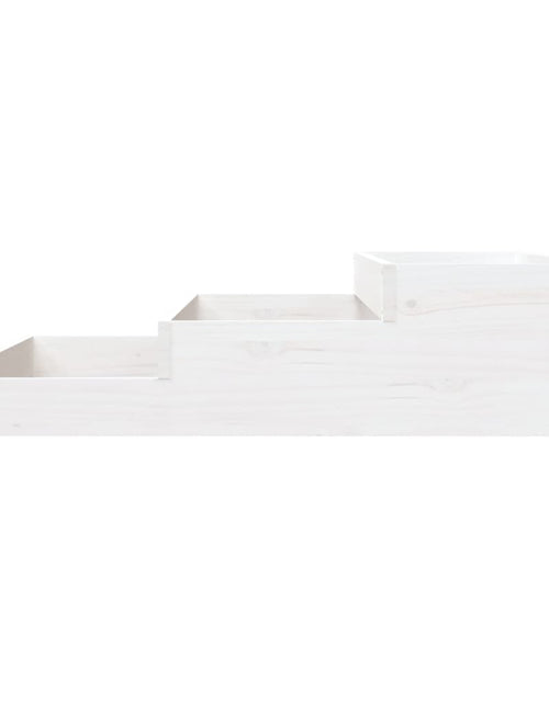 Загрузите изображение в средство просмотра галереи, Jardinieră, alb, 107x107x27 cm, lemn masiv de pin Lando - Lando
