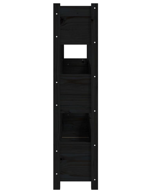 Загрузите изображение в средство просмотра галереи, Jardinieră, negru, 112x25x104,5 cm, lemn masiv de pin Lando - Lando

