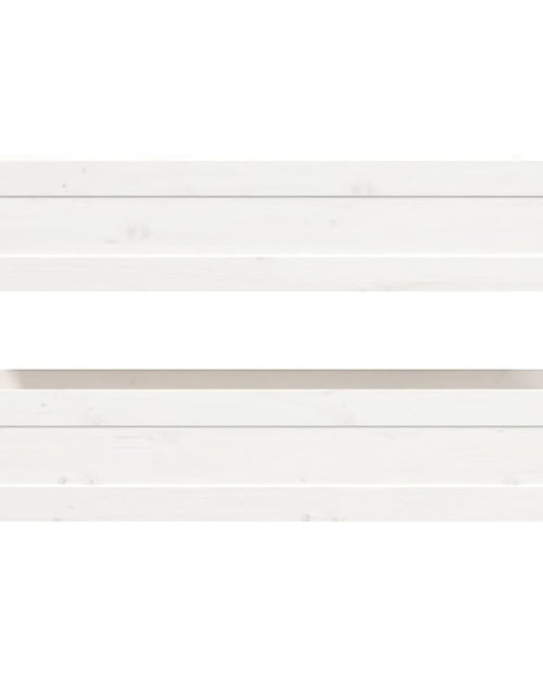 Загрузите изображение в средство просмотра галереи, Jardinieră, alb, 112x25x66 cm, lemn masiv de pin Lando - Lando
