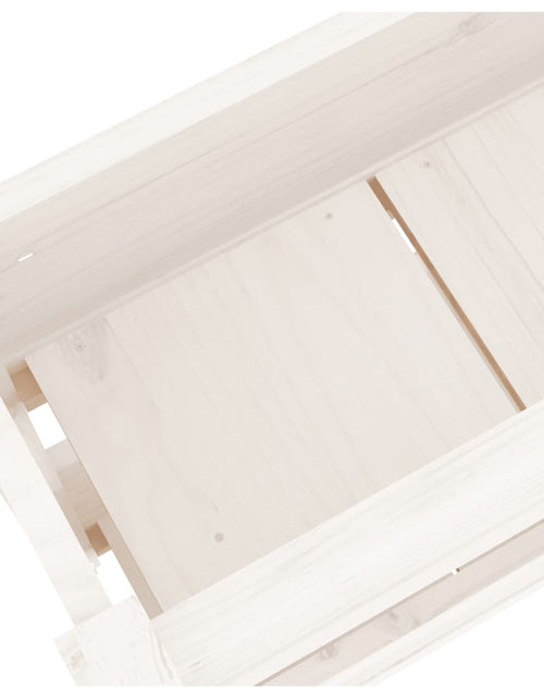 Загрузите изображение в средство просмотра галереи, Jardinieră, alb, 77x25x66 cm, lemn masiv de pin Lando - Lando
