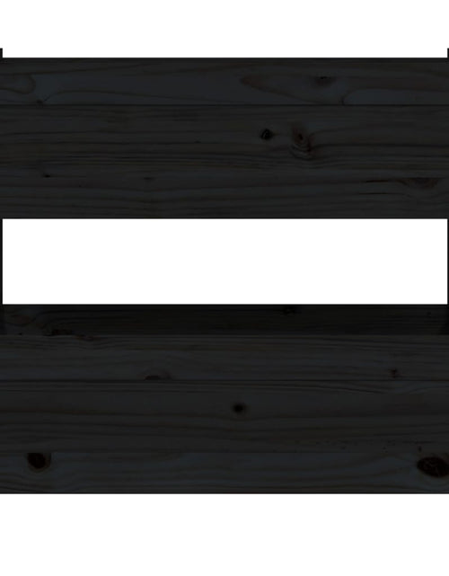 Загрузите изображение в средство просмотра галереи, Jardinieră, negru, 77x25x66 cm, lemn masiv de pin Lando - Lando
