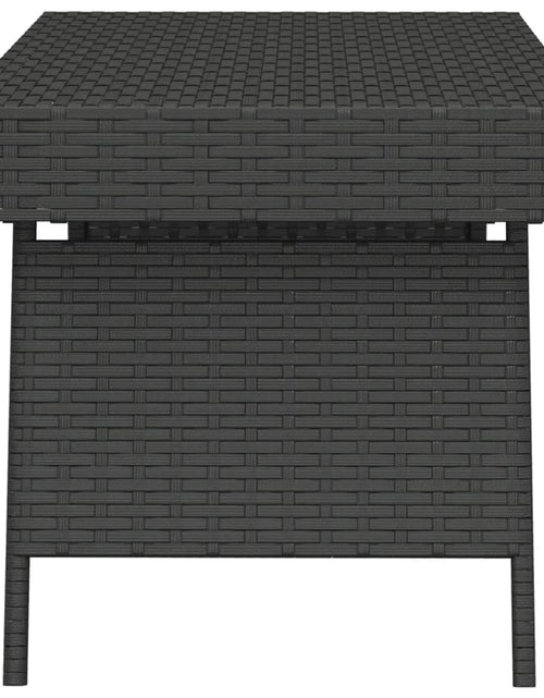 Încărcați imaginea în vizualizatorul Galerie, Masă laterală pliantă, negru, 60x40x38 cm, poliratan Lando - Lando
