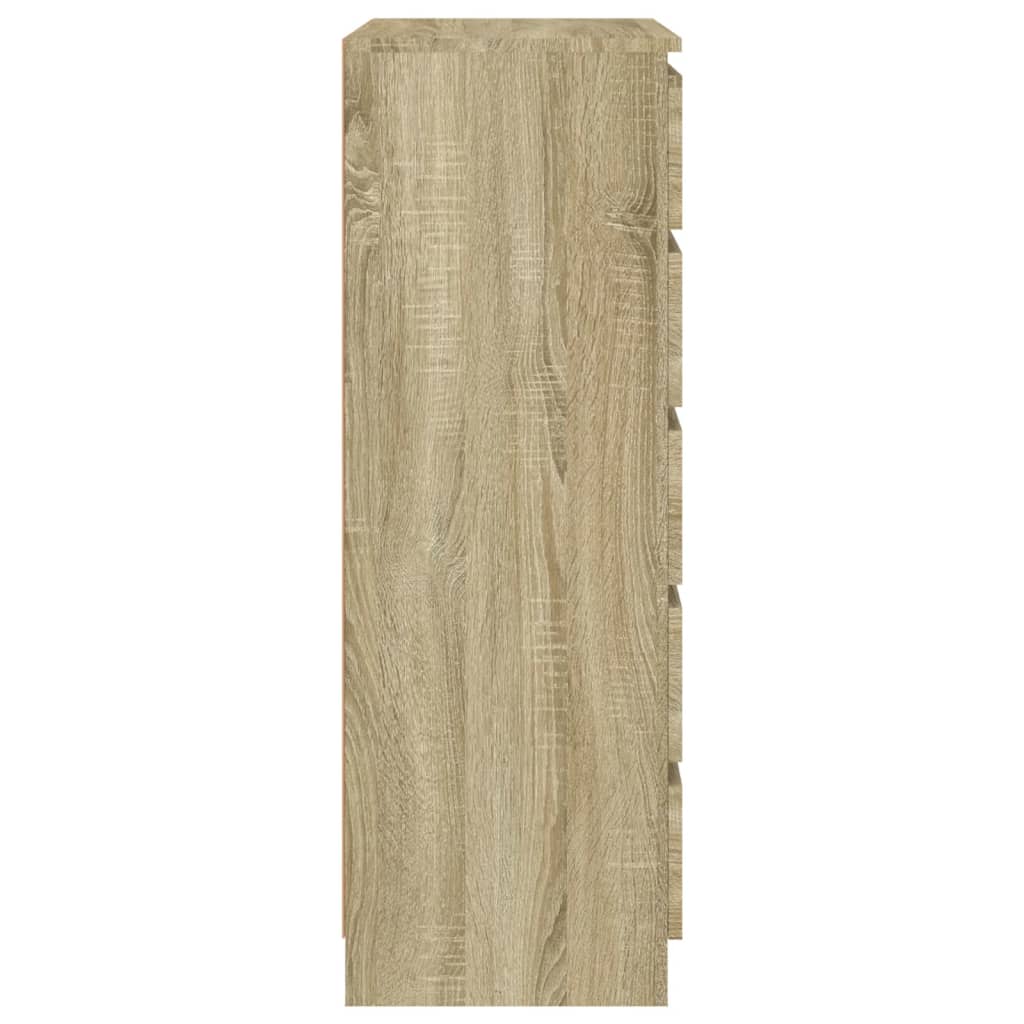 Dulap cu sertar, stejar sonoma, 60x36x103 cm, lemn prelucrat - Lando
