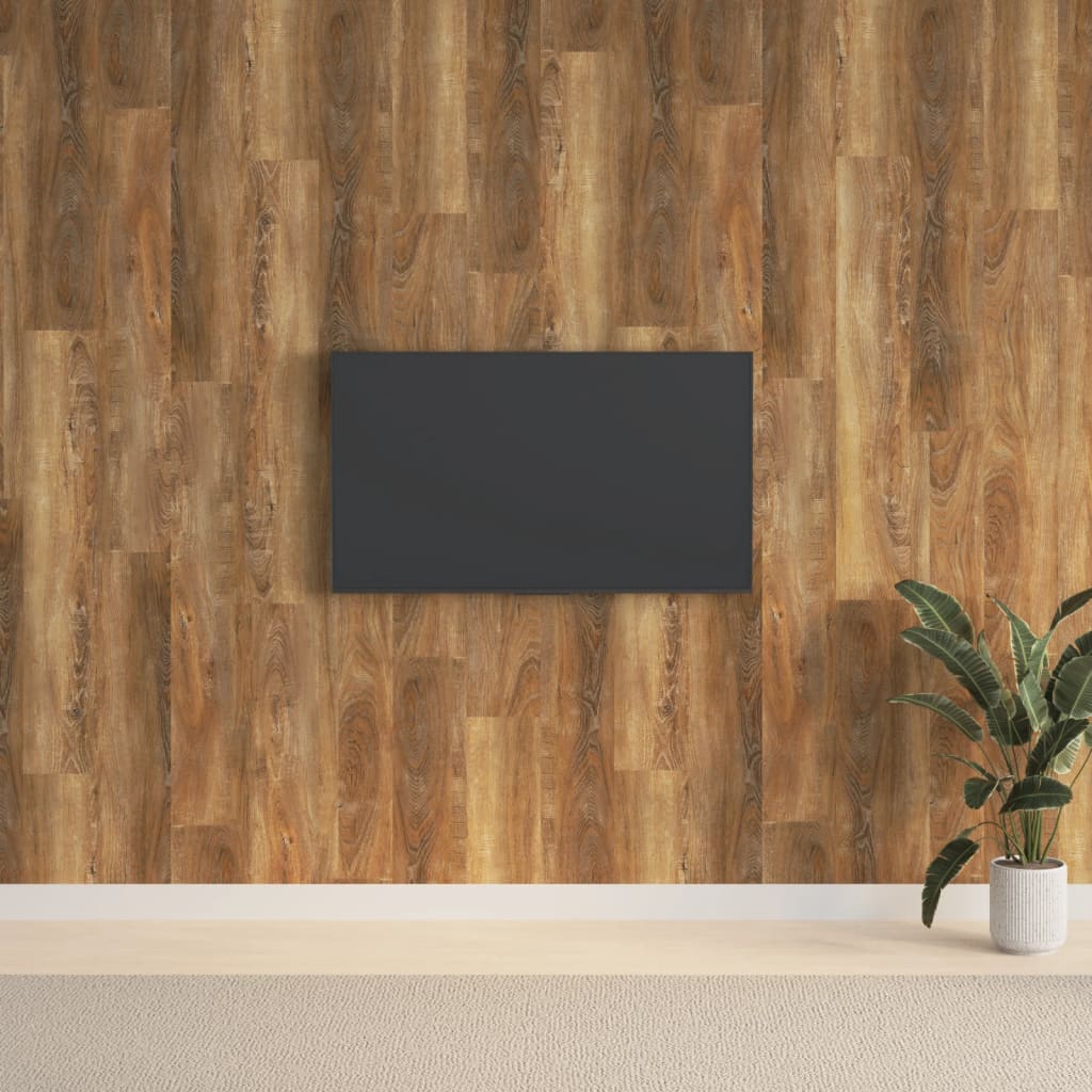 Panouri de perete aspect lemn, maro, 2,06 m², PVC Lando - Lando