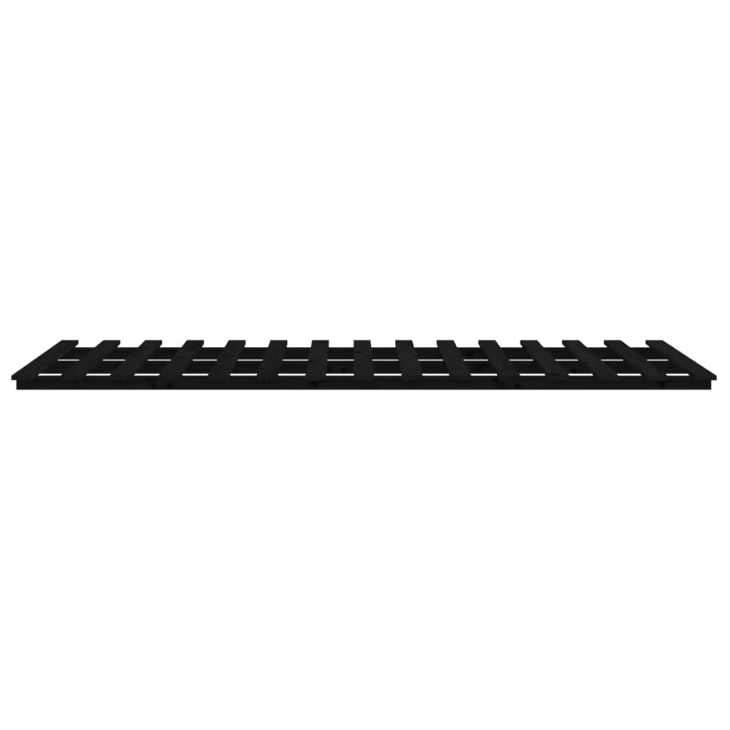 Cadru de pat, negru, 120x190 cm, lemn masiv pin - Lando