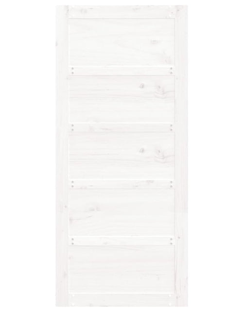 Încărcați imaginea în vizualizatorul Galerie, Ușă de hambar, alb, 90x1,8x204,5 cm, lemn masiv de pin - Lando
