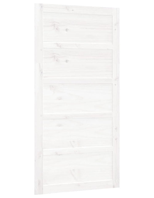 Загрузите изображение в средство просмотра галереи, Ușă de hambar, alb, 100x1,8x204,5 cm, lemn masiv de pin - Lando
