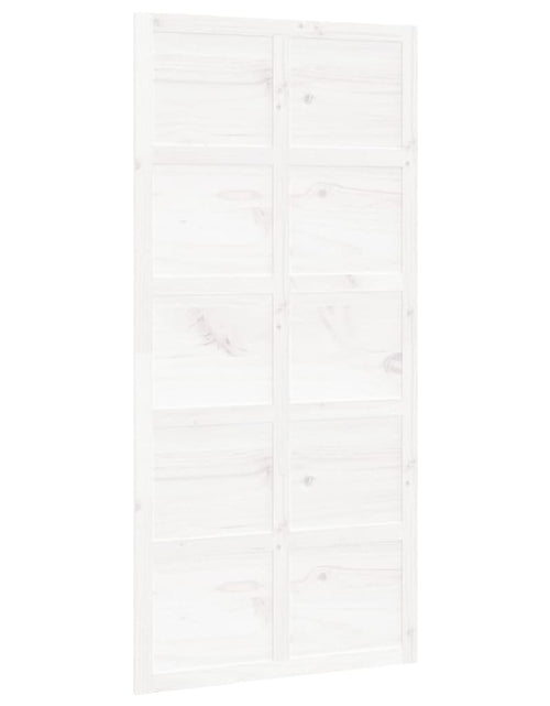 Încărcați imaginea în vizualizatorul Galerie, Ușă de hambar, alb, 100x1,8x214 cm, lemn masiv de pin Lando - Lando
