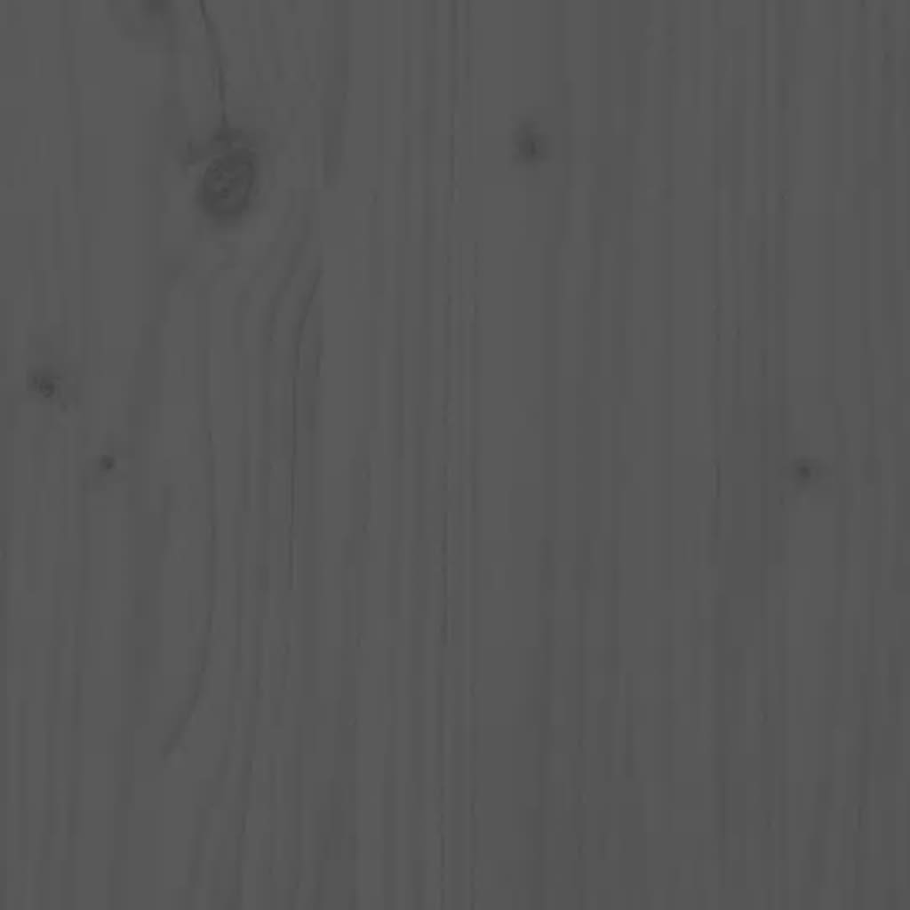 Birou cu sertare, gri, 100x50x78 cm, lemn masiv de pin - Lando