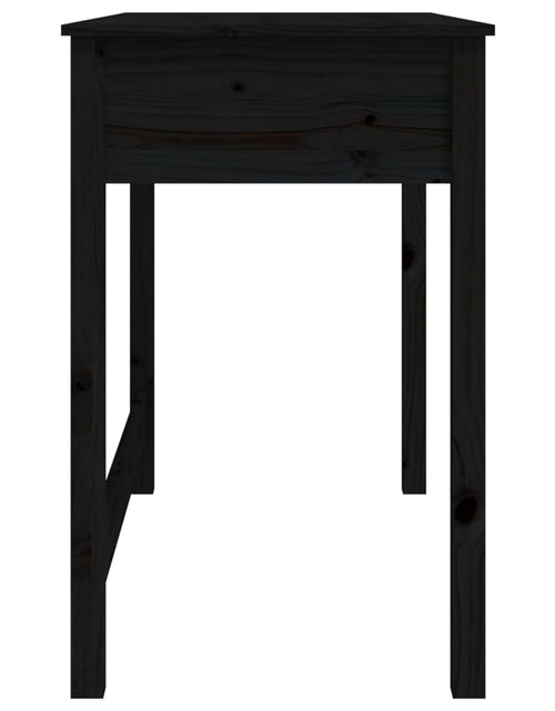 Încărcați imaginea în vizualizatorul Galerie, Birou cu sertare, negru, 100x50x78 cm, lemn masiv de pin - Lando
