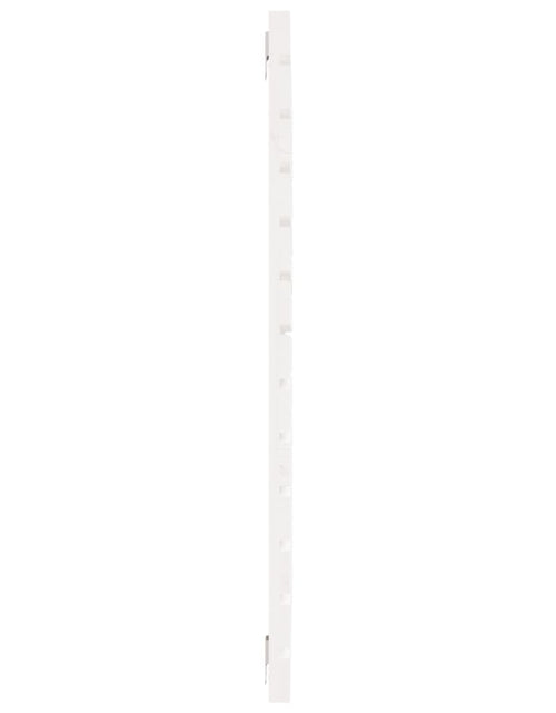 Încărcați imaginea în vizualizatorul Galerie, Tăblie de pat pentru perete, alb, 106x3x91,5 cm, lemn masiv pin - Lando
