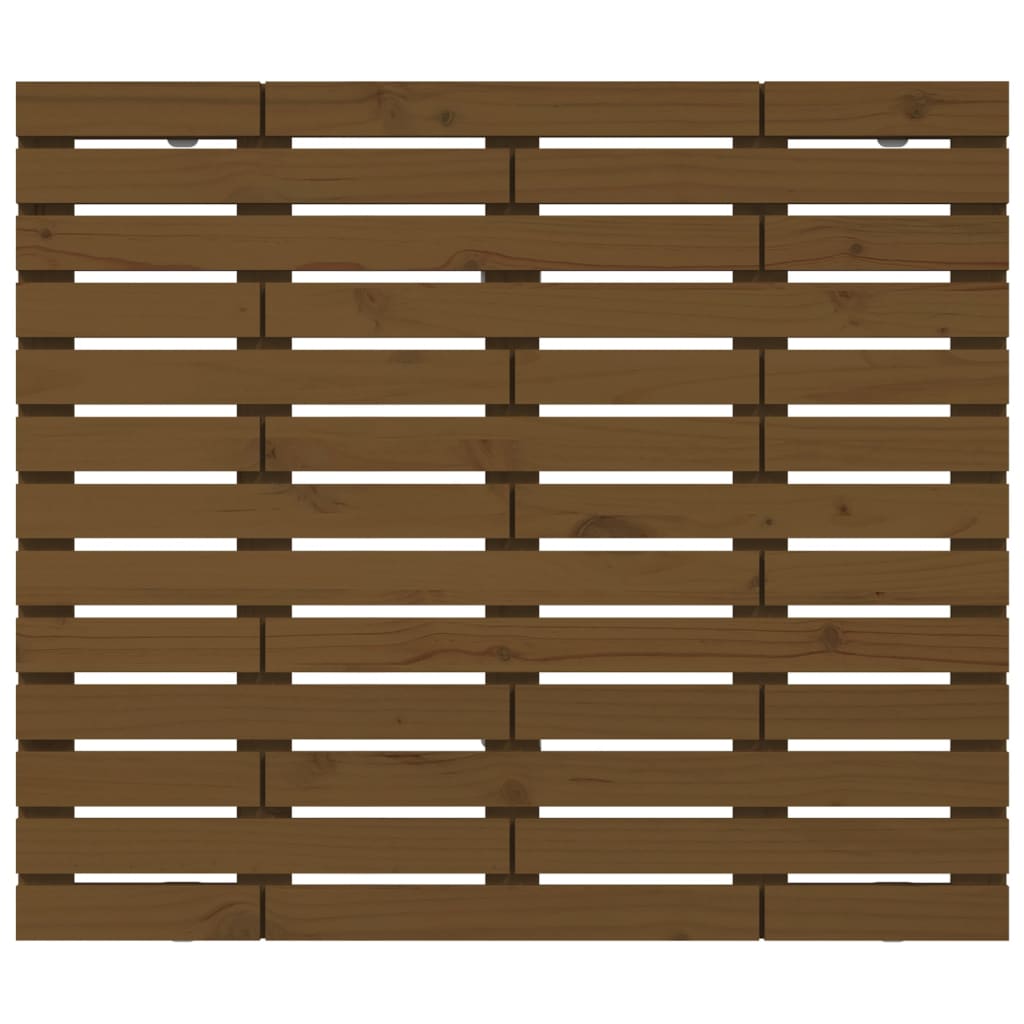 Tăblie de pat pentru perete, maro miere, 106x3x91,5 cm lemn pin - Lando