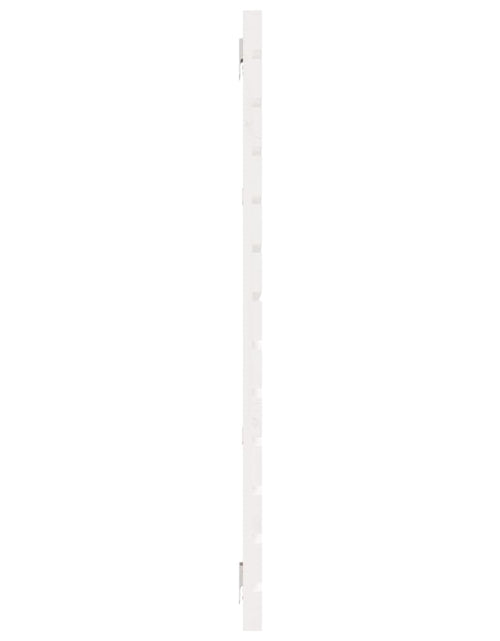 Загрузите изображение в средство просмотра галереи, Tăblie de pat pentru perete, alb, 206x3x91,5 cm, lemn masiv pin - Lando
