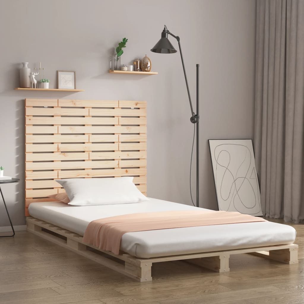 Tăblie de pat pentru perete, 96x3x91,5 cm, lemn masiv de pin - Lando