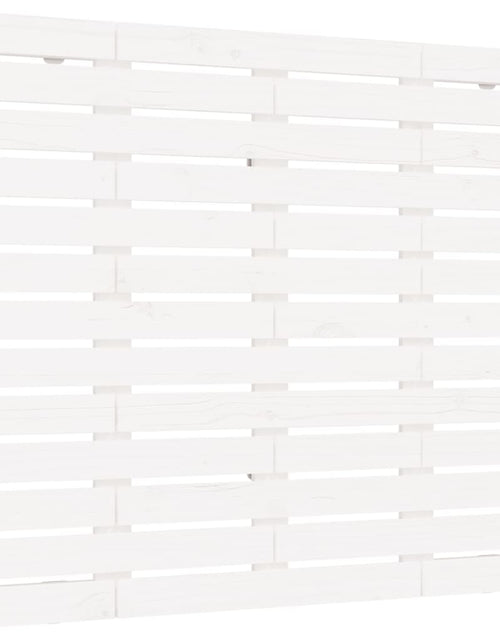 Încărcați imaginea în vizualizatorul Galerie, Tăblie de pat pentru perete, alb, 96x3x91,5 cm, lemn masiv pin - Lando
