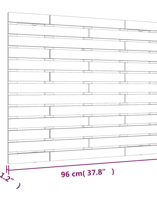 Загрузите изображение в средство просмотра галереи, Tăblie de pat pentru perete, alb, 96x3x91,5 cm, lemn masiv pin - Lando
