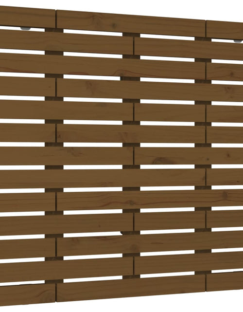 Încărcați imaginea în vizualizatorul Galerie, Tăblie de pat pentru perete, maro miere, 96x3x91,5 cm, lemn pin - Lando
