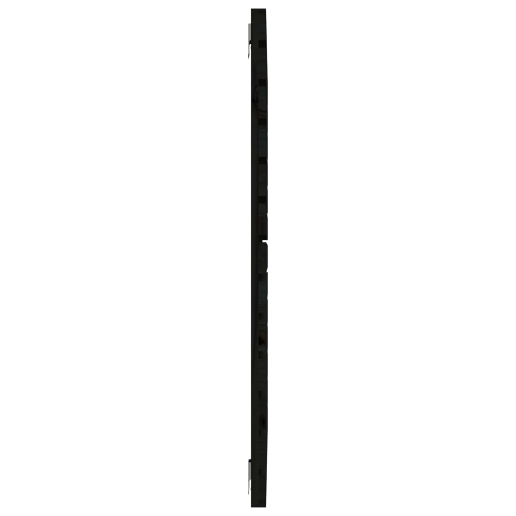 Tăblie de pat pentru perete, negru, 96x3x91,5 cm lemn masiv pin - Lando