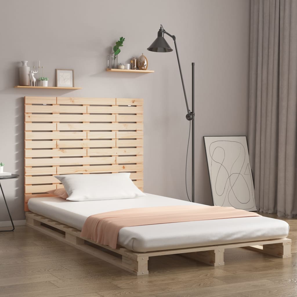 Tăblie de pat pentru perete, 126x3x91,5 cm, lemn masiv de pin - Lando