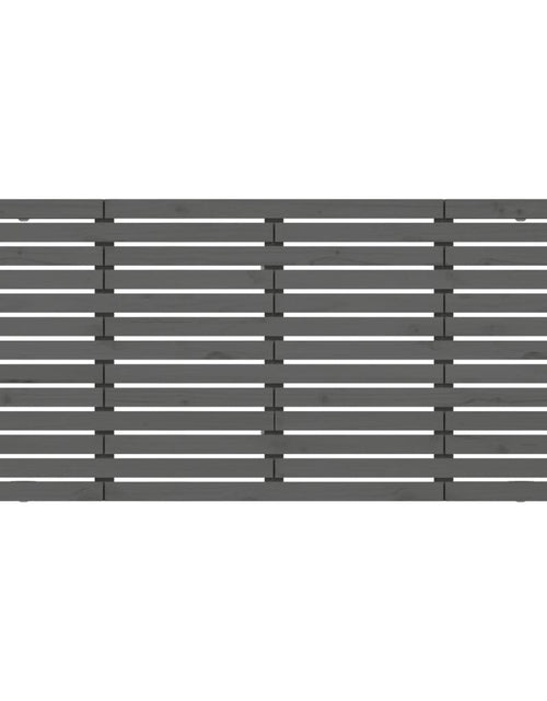 Загрузите изображение в средство просмотра галереи, Tăblie de pat pentru perete, gri, 156x3x91,5 cm, lemn masiv pin - Lando
