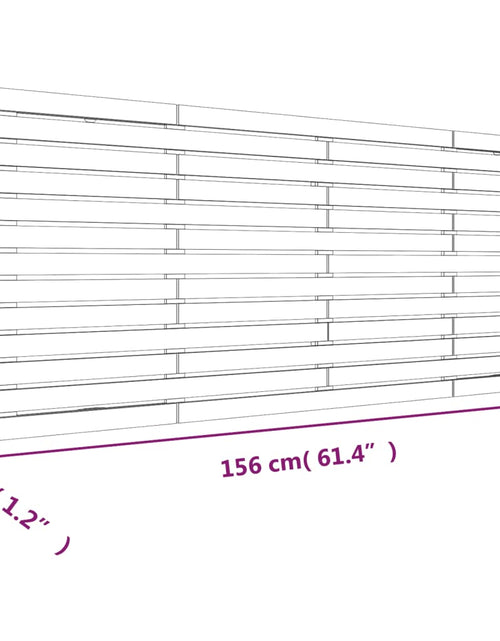 Încărcați imaginea în vizualizatorul Galerie, Tăblie de pat pentru perete, gri, 156x3x91,5 cm, lemn masiv pin - Lando
