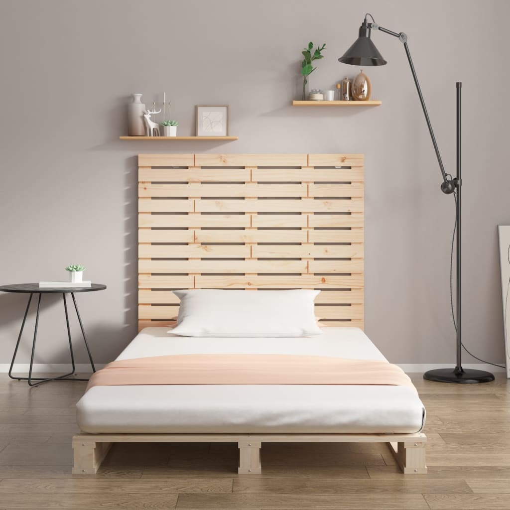 Tăblie de pat pentru perete, 81x3x91,5 cm, lemn masiv de pin - Lando