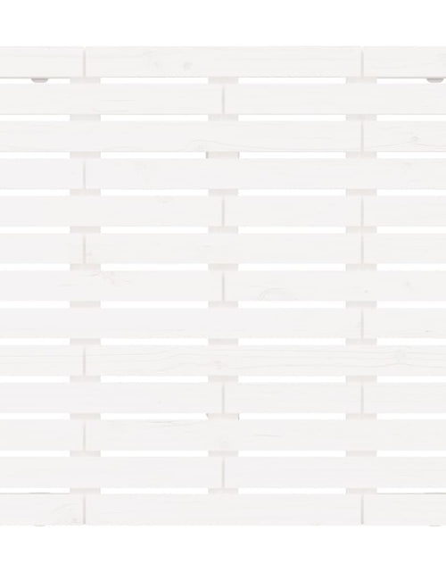 Загрузите изображение в средство просмотра галереи, Tăblie de pat pentru perete, alb, 81x3x91,5 cm, lemn masiv pin - Lando
