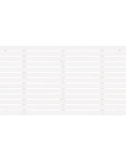 Загрузите изображение в средство просмотра галереи, Tăblie de pat pentru perete, alb, 186x3x91,5 cm, lemn masiv pin - Lando

