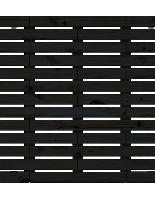 Încărcați imaginea în vizualizatorul Galerie, Tăblie de pat pentru perete, negru 141x3x91,5 cm lemn masiv pin - Lando
