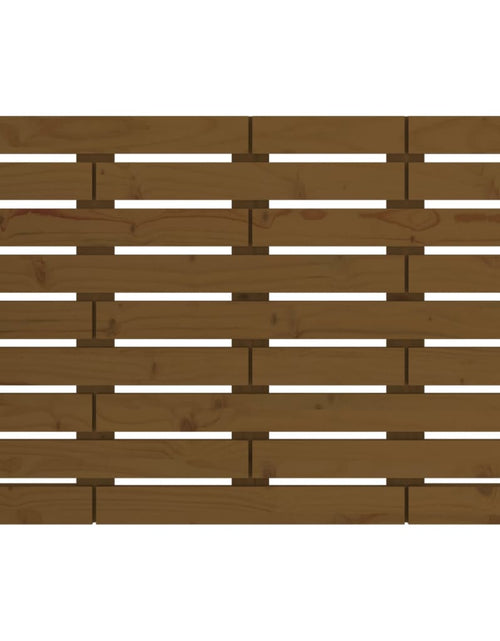 Загрузите изображение в средство просмотра галереи, Tăblie de pat pentru perete, maro miere, 106x3x63 cm, lemn pin - Lando
