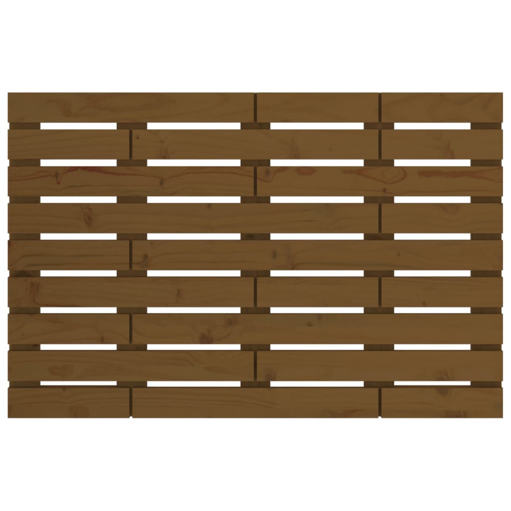 Tăblie de pat pentru perete, maro miere, 106x3x63 cm, lemn pin - Lando
