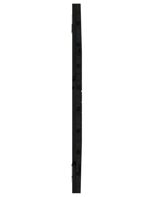 Încărcați imaginea în vizualizatorul Galerie, Tăblie de pat pentru perete, negru, 106x3x63 cm, lemn masiv pin - Lando
